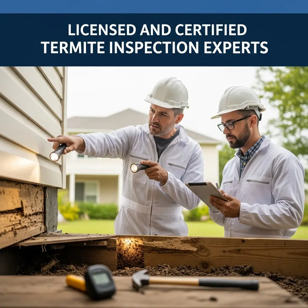 Licensed and Certified Termite Inspection Experts