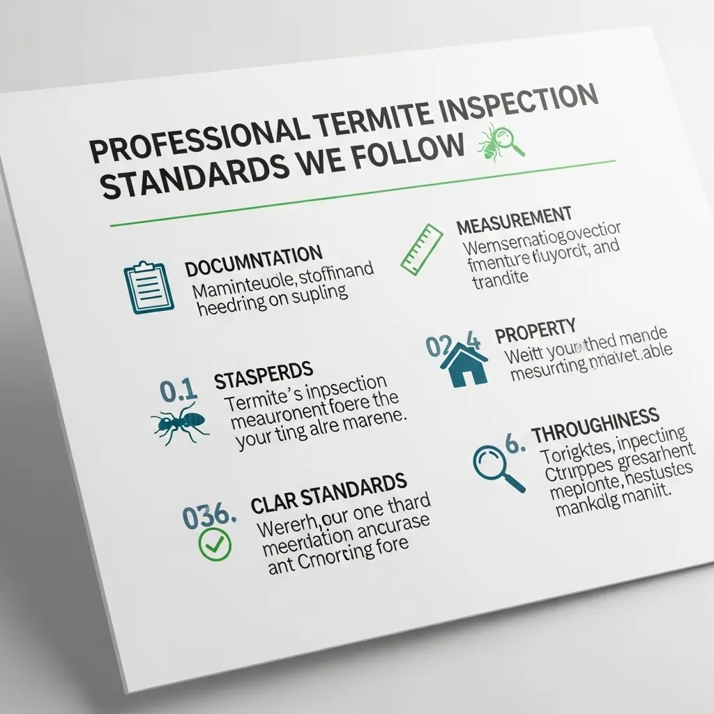 Termite Inspection Standards We Follow
